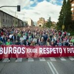 Miles de personas han secundado la protesta por las calles de Burgos