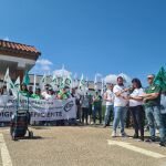 Protesta organizada por USCAL y CSIF