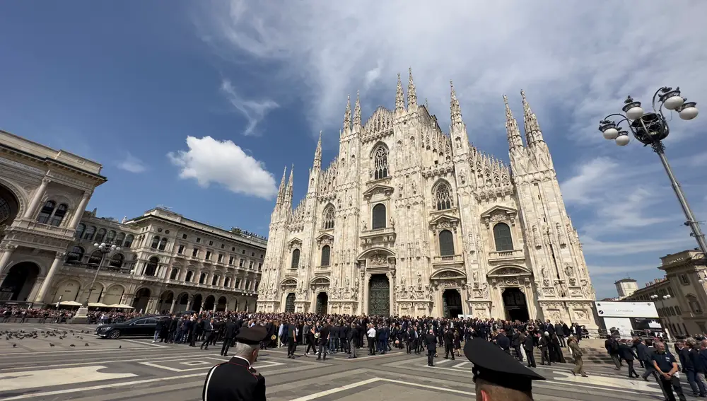 Funeral de Silvio Berlusconi en el Duomo de Milán