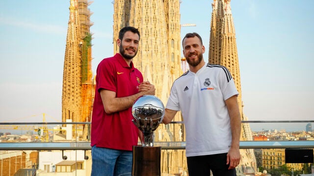 Abrines y Sergio Rodríguez, en la presentación de la final