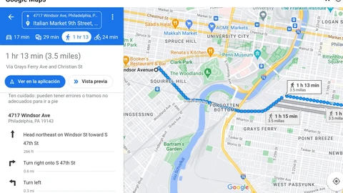 Mapas off-line en Google