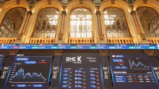 Economía/Finanzas.- El Ibex 35 arranca la semana cediendo un 0,66%, hasta los 9.430 puntos