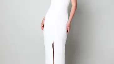 Vestido Violeta Marfil