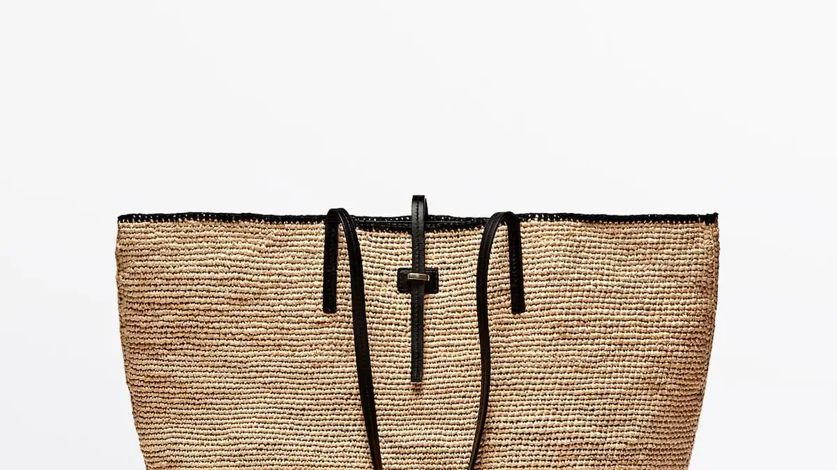 Bolso shopper rafia