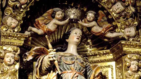 Santa Orosia en la Capilla de la santa en la Catedral de Jaca