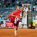 Martín Landaluce, una de las promesas del tenis español, disputó el pasado Mutua Madrid Open, con 17 años