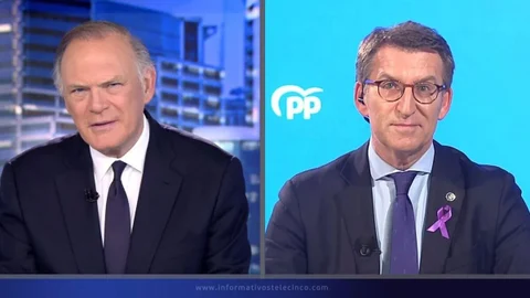 Pedro Piqueras y Alberto Núñez Feijóo