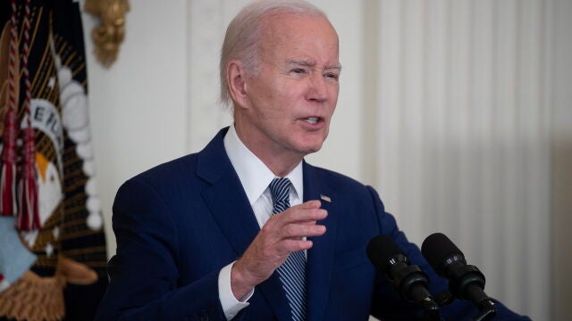 US President Joe Biden attends an event on high-speed internet infrastructure