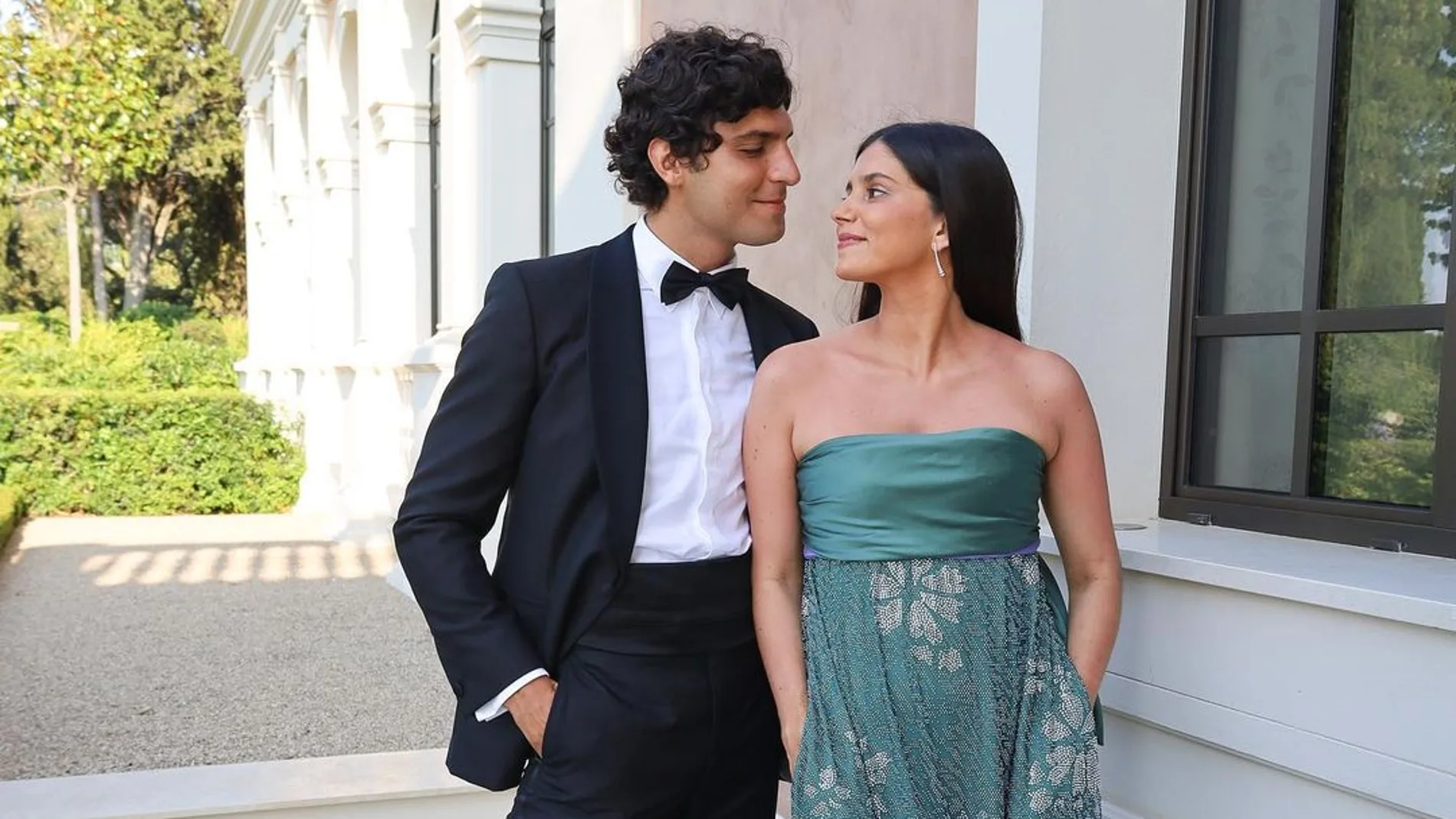 María García de Jaime y Tomás Páramo en la boda de Courtois.