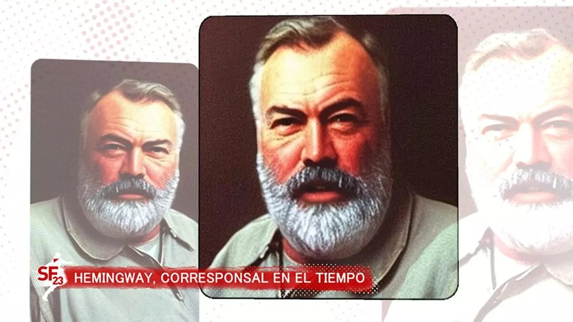 RTVE incorpora a Hemingway como "corresponsal en el tiempo" de Sanfermines 2023 gracias a la IA