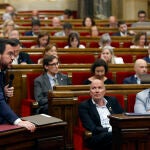 Sesión del control al Govern en el Parlament de Cataluña