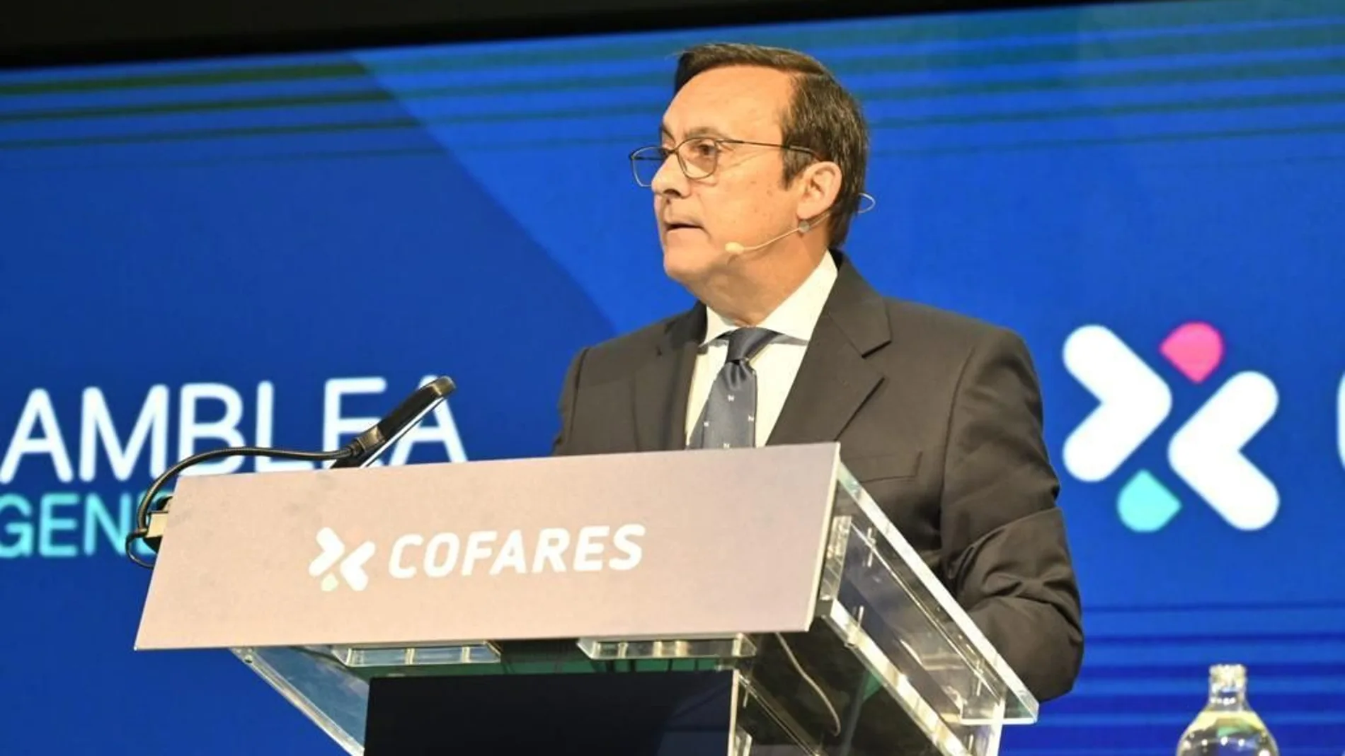 Eduardo Pastor, durante la asamblea general de Cofares