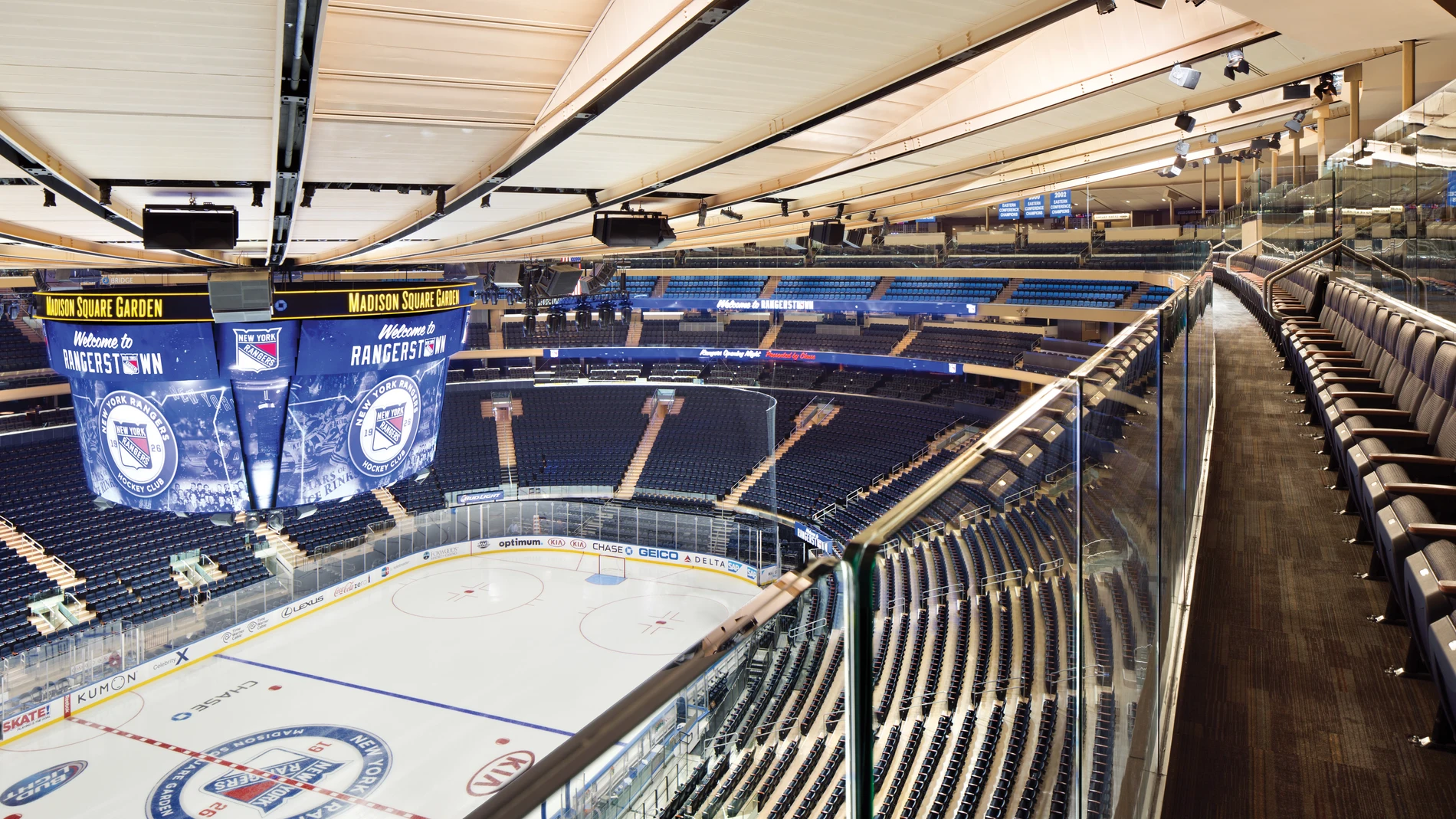 Madison Square Garden de Nueva York, el estadio de los Knicks (NBA) y los Rangers (NHL)