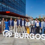 Mañueco junto con los candidatos al Congreso y Senado por Burgos