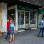 Portal de acceso a la vivienda donde ha ocurrido el trágico suceso