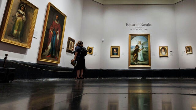 La muestra cuenta con 17 obras de Eduardo Rosales: 14 pinturas y 3 dibujos