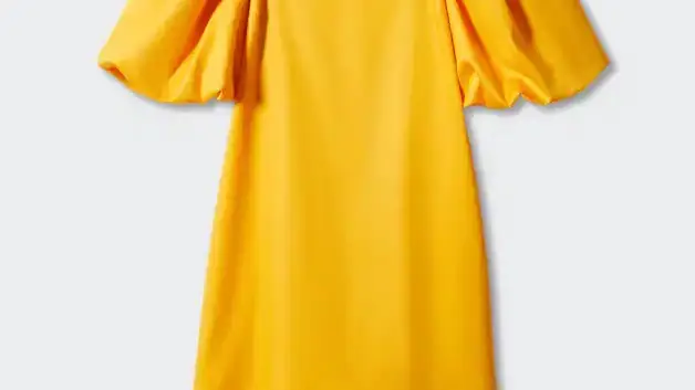 Vestido corto manga abullonada