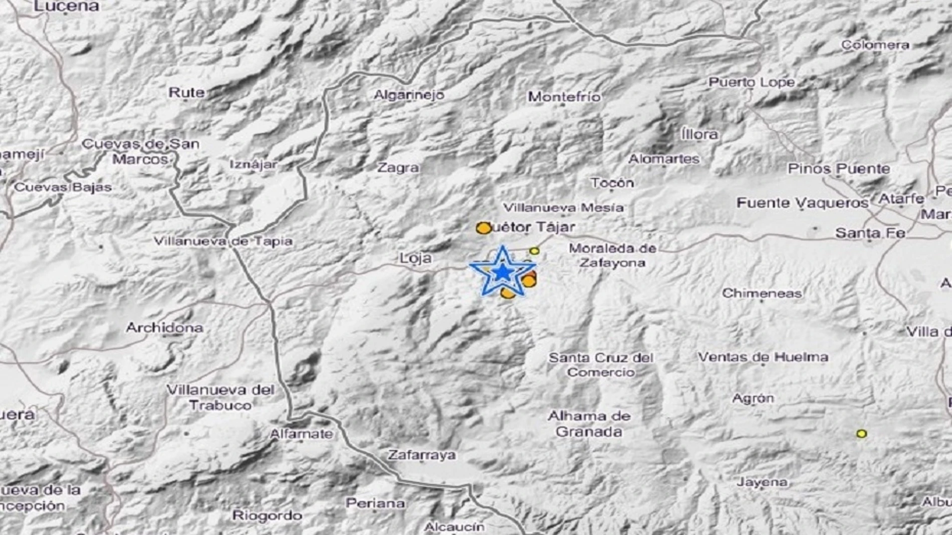 El epicentro del terremoto se sitúa en Salar (Granada)
