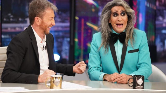 Mario Vaquerizo en su reciente visita a 'El Hormiguero' con las Nancys Rubias junto a Pablo Motos