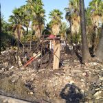 Un incendio arrasa varias chabolas de un poblado en La Fica