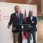 Los concejales del Partido Popular de Murcia, José Guillén y José Francisco Muñoz