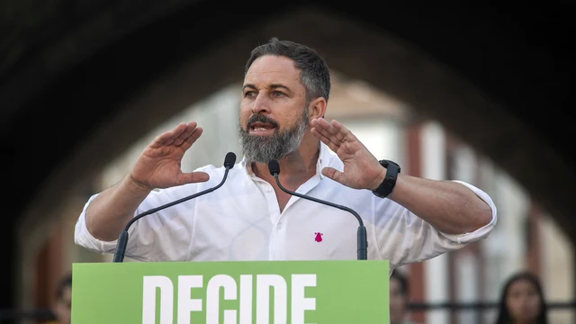 El líder de Vox y candidato a presidir el Gobierno, Santiago Abascal