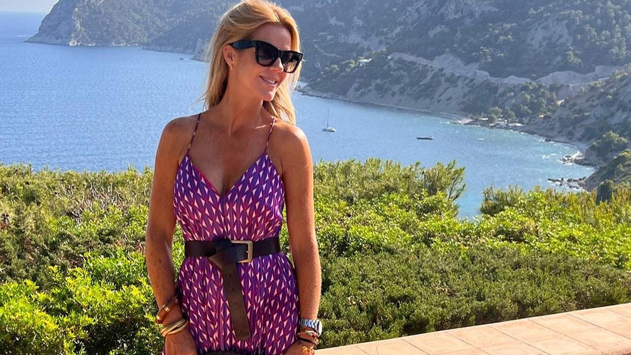 Amelia Bono has the perfect pleated midi dress to celebrate her birthday in Ibiza