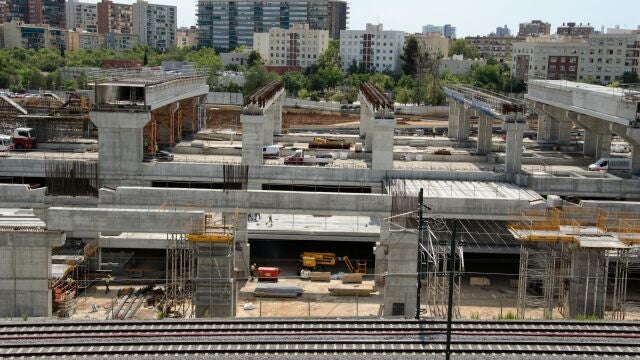 Visita a las obras de la estación de la Sagrera en Barcelona
