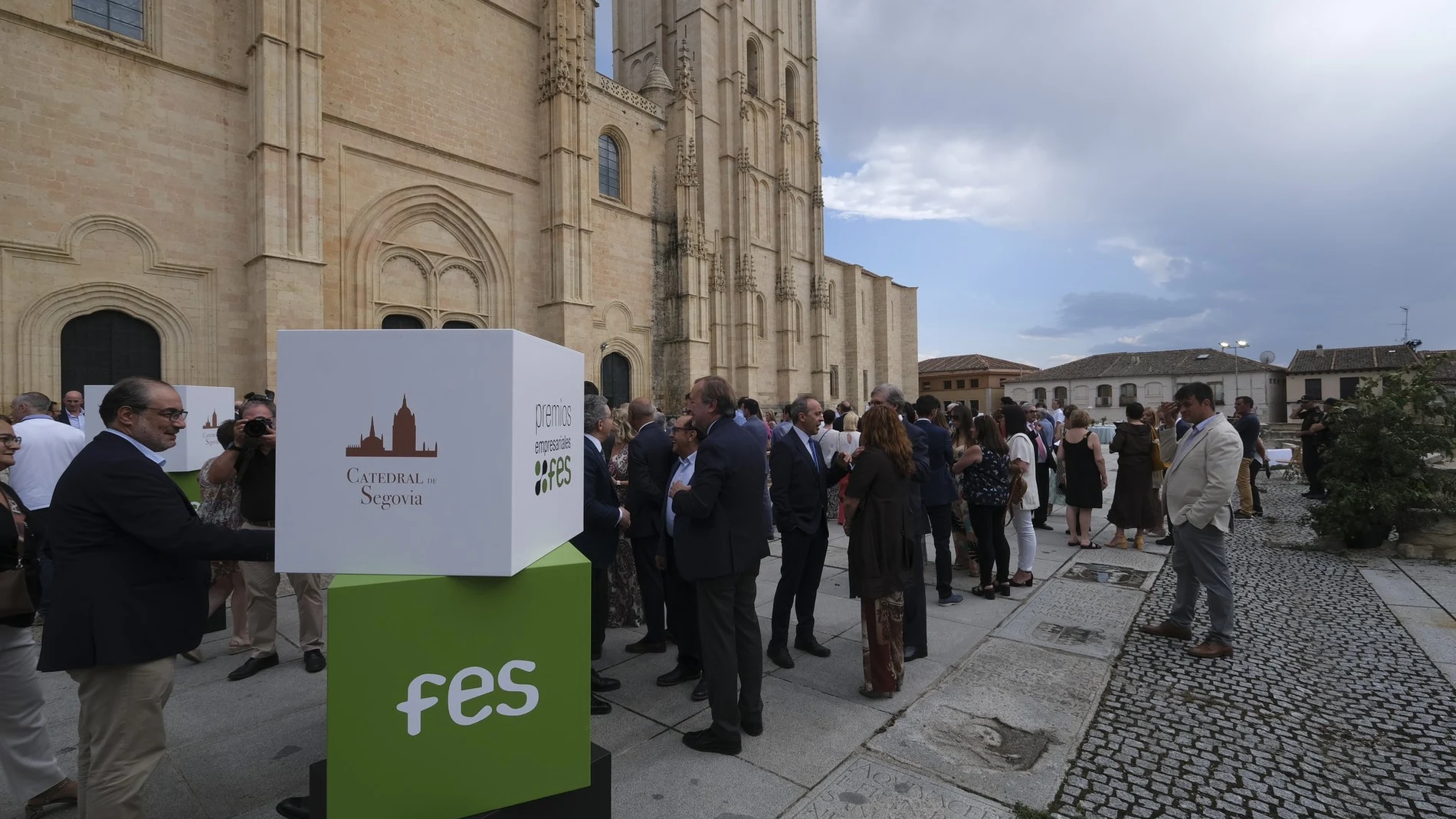 Exterior de la Catedral de Segovia donde se ha desarrollado el acto de entrega de los premios