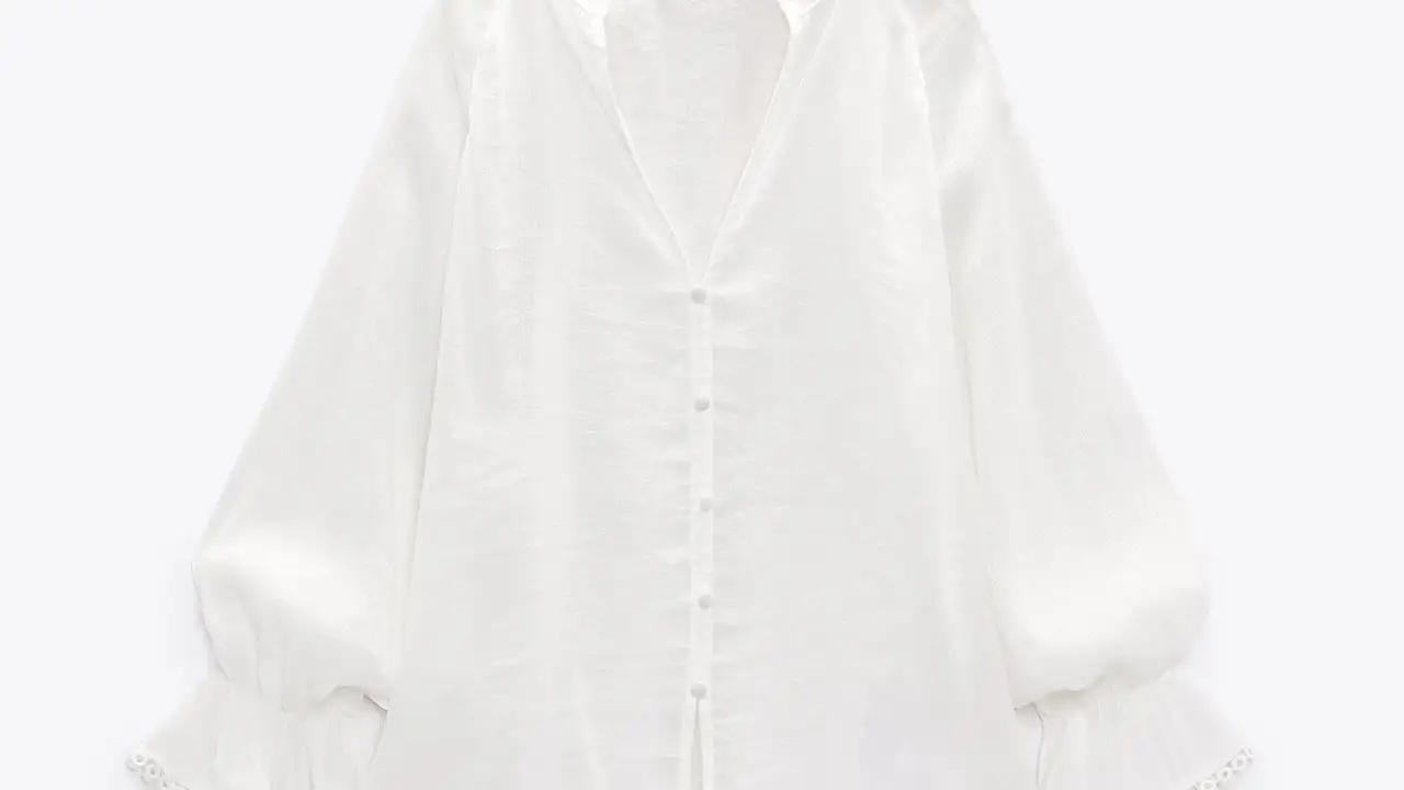 Blusa textura guipur