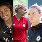 Sam Kerr, Marta Vieira, Ada Hegerberg, Alexandra Popp y Estefanía Banini