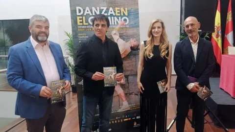 La viceconsejera de Acción Cultural, Mar Sancho, y el coreógrafo y director del proyecto Alberto Estébanez presentan "Danza en el Camino"