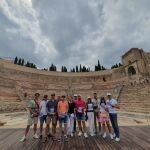 Los representantes de la empresa española líder en la touroperación de grupos y circuitos turísticos visitaron el Teatro Romano de Cartagena
