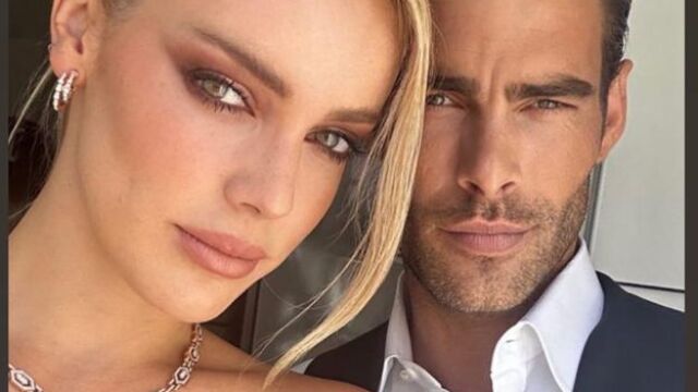 Alejandra Onieva y Jon Kortajarena en la boda de Tamara Falcó e Íñigo Onieva