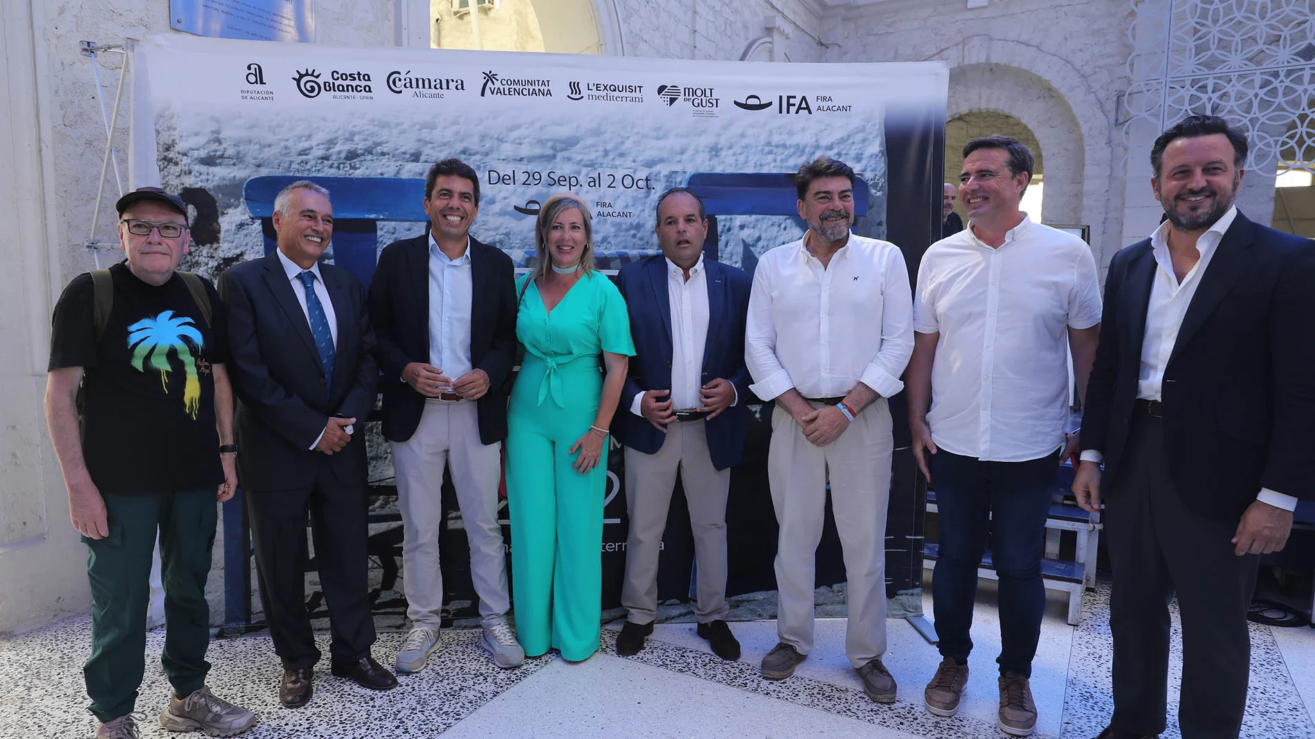 Carlos Mazón junto a Gema Amor y Carlos Baño en la presentación de la feria Alicante Gastronómica.