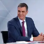 Pedro Sánchez, en una imagen del debate