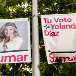 Cartel electoral de Yolanda Díaz, Sumar. David Jar