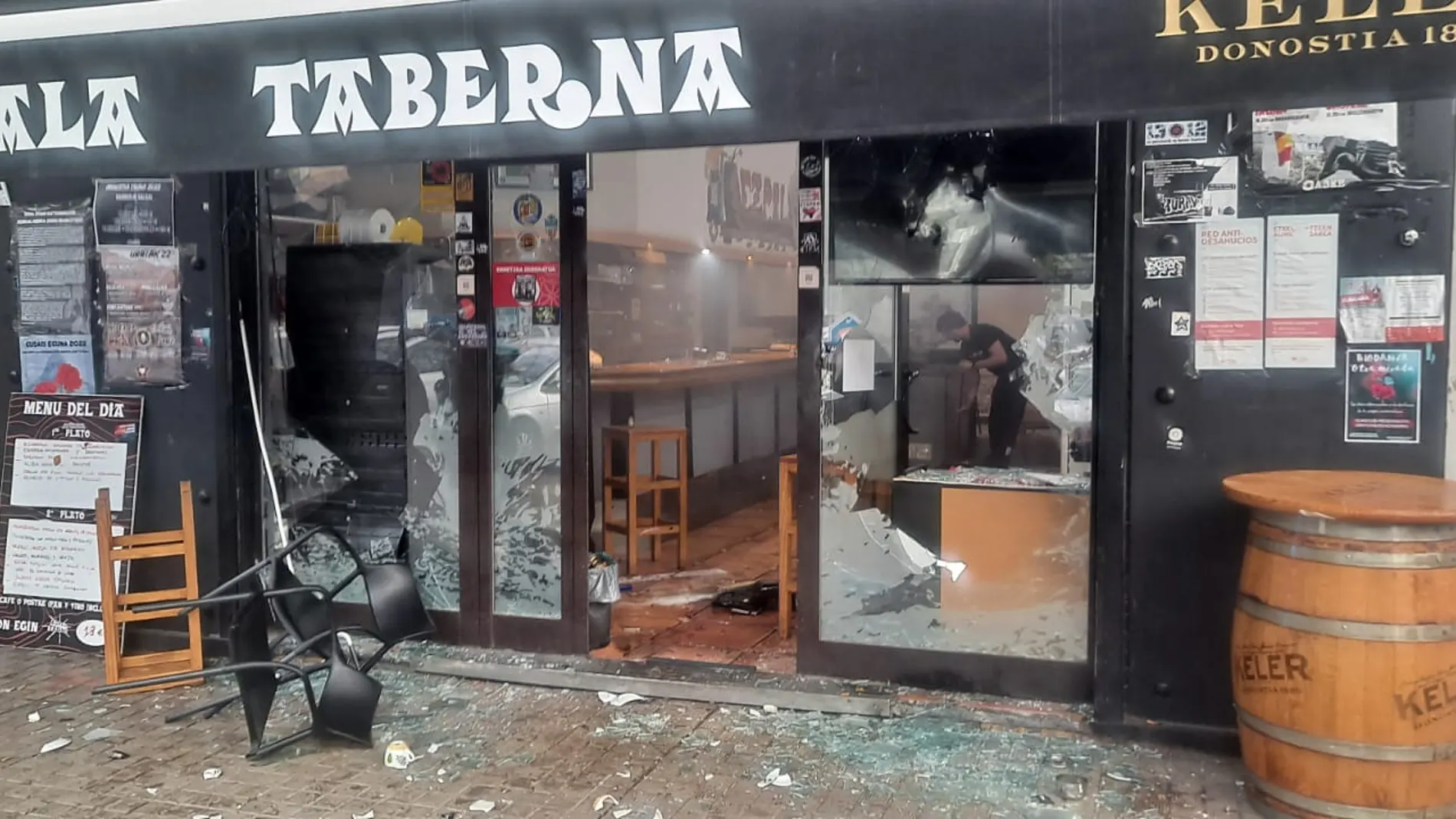 La Policía Nacional inicia una operación contra los Boixos Nois que atacaron un bar en Pamplona