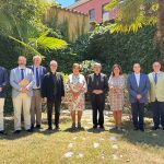 Foto de familia de los asistentes a la reunión presidida por el arzobispo de Valladolid, Luis Argüello