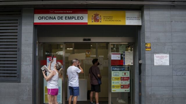 Una oficina de servicio publico de empleo en Madrid