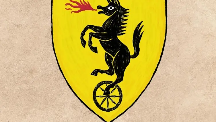 Illya Stalone transforma al estilo medieval el logo de Ferrari
