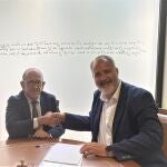Miguel Mayrata, director de Diversificación de Negocio de Redexis, y José Manuel Jiménez, Consejero Delegado de SOMACYL