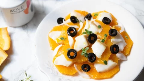 Plato de remojón andaluz