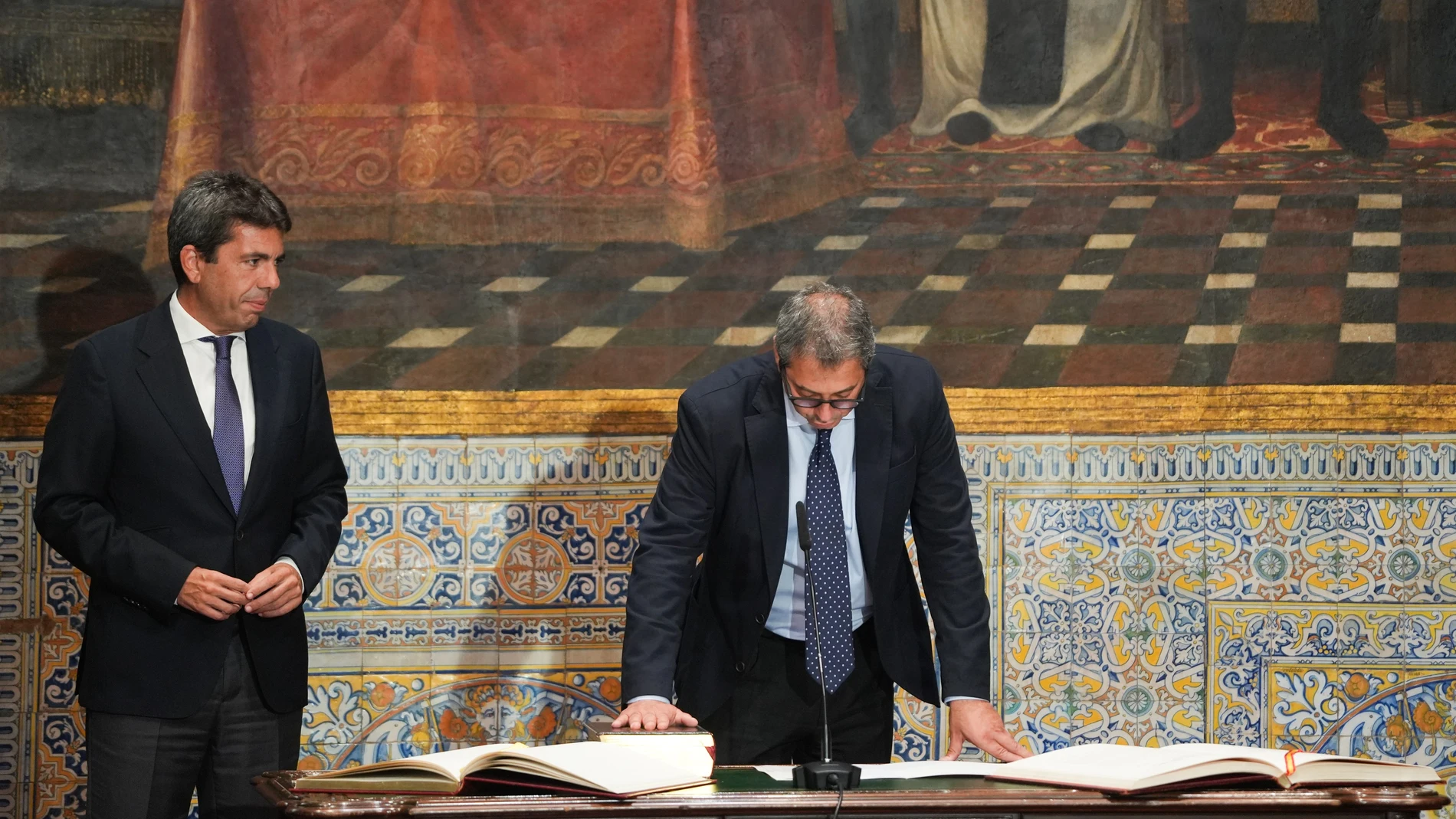 El nuevo vicepresidente primero y conseller de Cultura de la Generalitat Valenciana, Vicente Barrera, jura su cargo JORGE GIL/EUROPA PRESS 19/07/2023