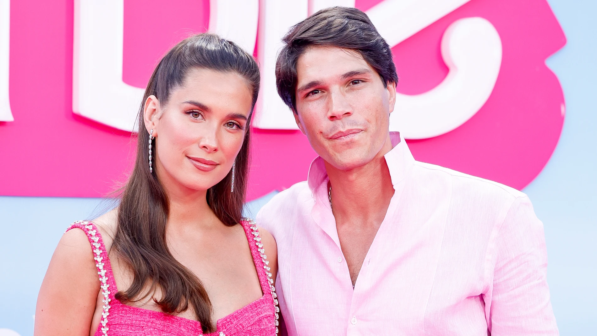 María Pombo y su marido en el estreno de la película.