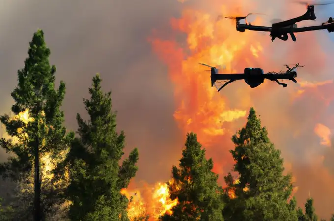 Crean redes de drones inteligentes contra incendios