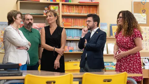 Visita a la Escola Ramon Llull, en Rubí