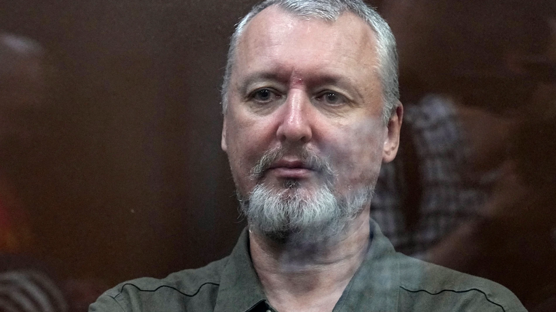 Moscow (Russian Federation), 21/07/2023.- Former military commander of the self-proclaimed Donetsk People's Republic (DPR) Igor Strelkov (Girkin) attends a court hearing at the Meshchansky District Court in Moscow, Russia, 21 July 2023. Strelkov is charged with Public calls for extremist activities using the media or the Internet. (Rusia, Moscú) EFE/EPA/ALEXANDER ZEMLIANICHENKO / POOL POOL PHOTO 