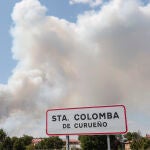 Incendio en la localidad leonesa de Santa Colomba de Curueño