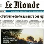 El diario francés "Le Monde" lleva en su portada la cita electoral en España